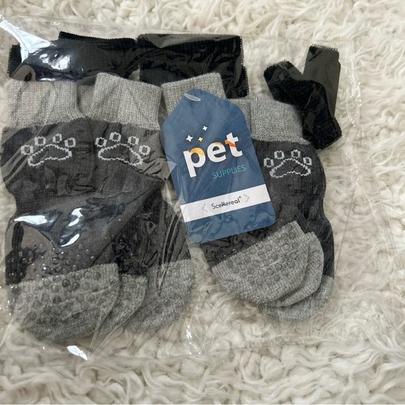 3 Pairs SCENEREAL Anti-Slip Dog Socks Shoes for Hot/Cold Pavement HG002 - Picture 4 of 5